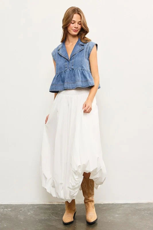 Denim Muse Top