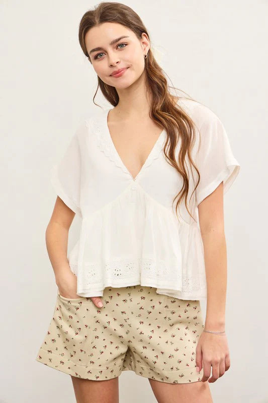 Coco Eyelet Top