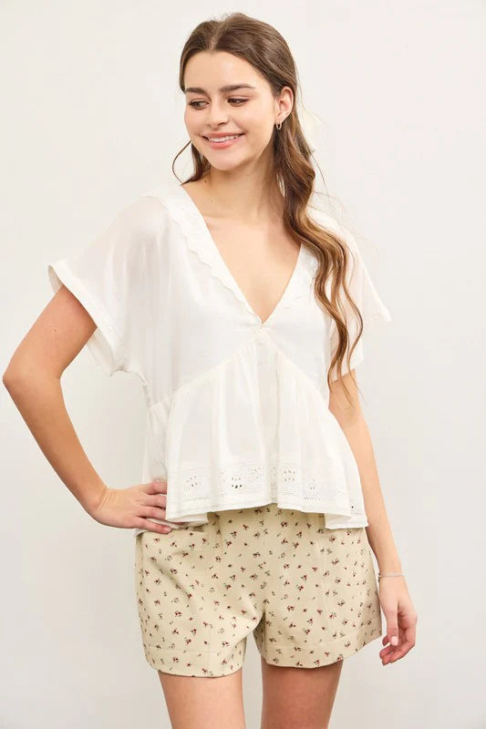 Coco Eyelet Top