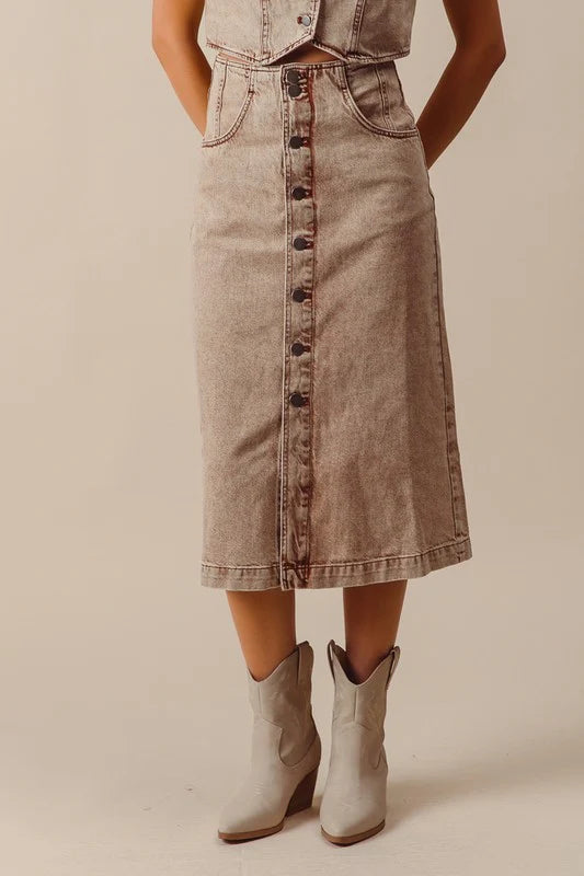 Vivian Denim Skirt