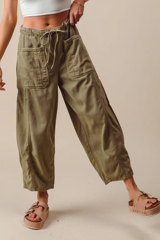 Iris Drawstring Wide Leg Pants