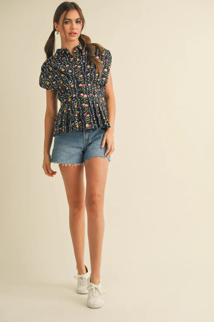 Celia Floral Top