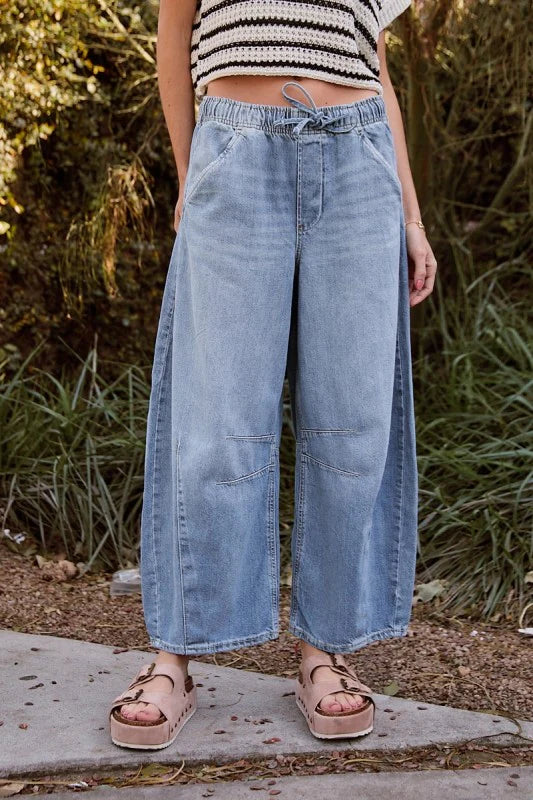 Avery Barrel Denim Pants