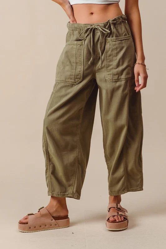 Iris Drawstring Wide Leg Pants