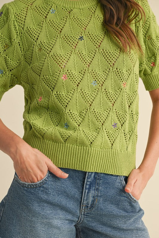 Sally Pointelle Sweater