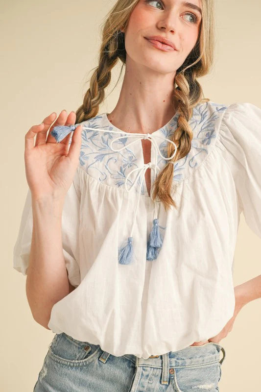Shiloh Embroidered Top