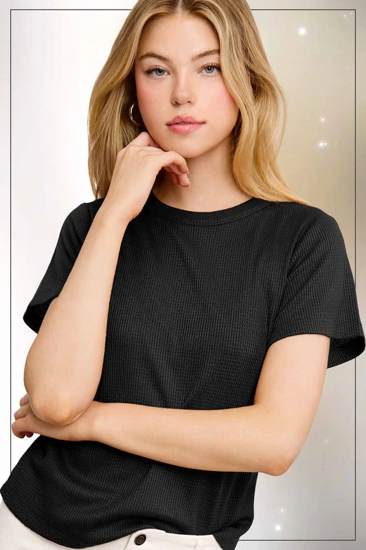 Waffle Knit Tee