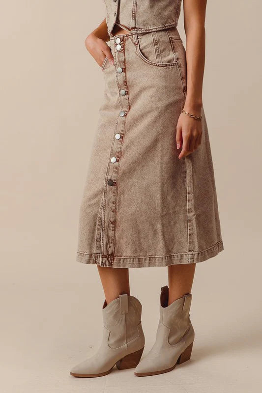 Vivian Denim Skirt