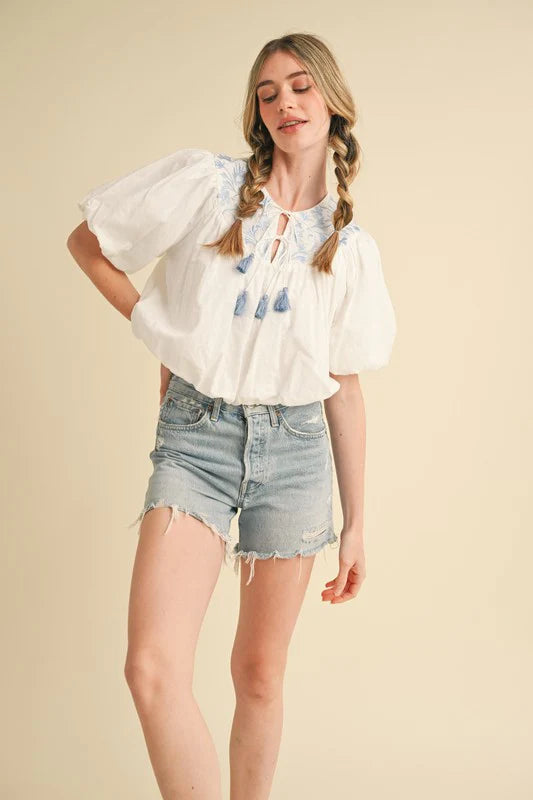 Shiloh Embroidered Top