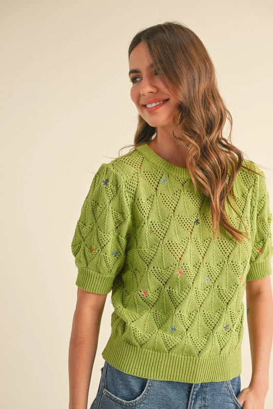 Sally Pointelle Sweater