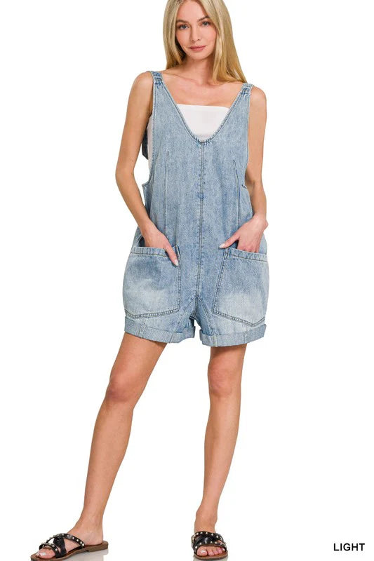 Ziggy Denim Short Overalls