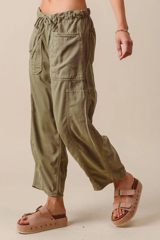 Iris Drawstring Wide Leg Pants