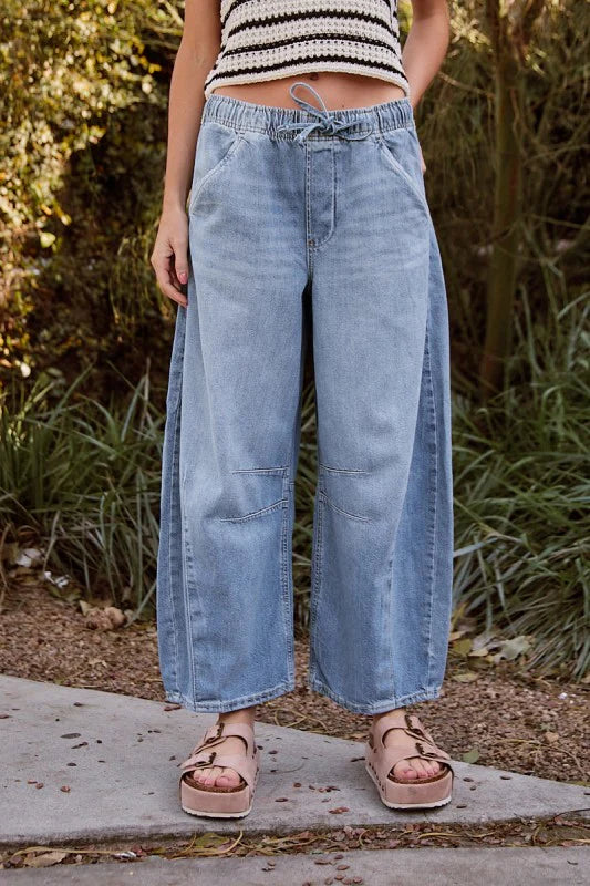 Avery Barrel Denim Pants