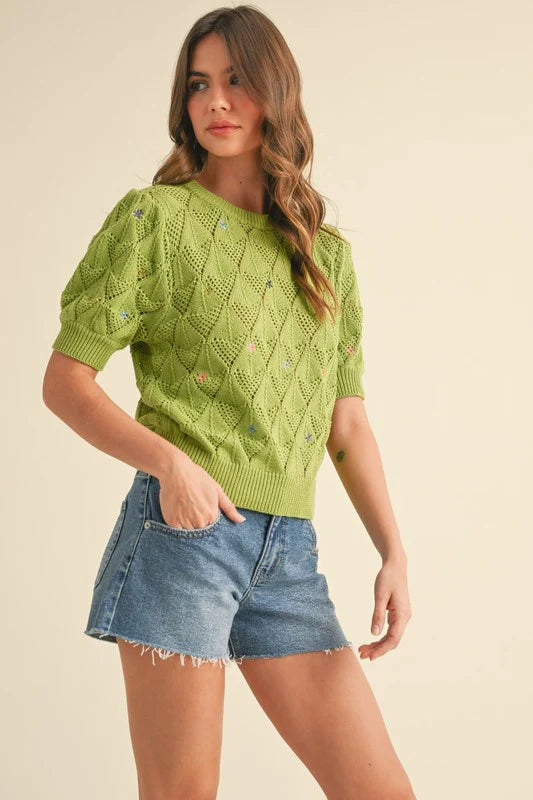 Sally Pointelle Sweater