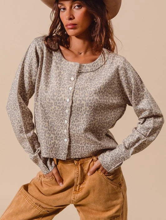 Arden Leopard Cardigan