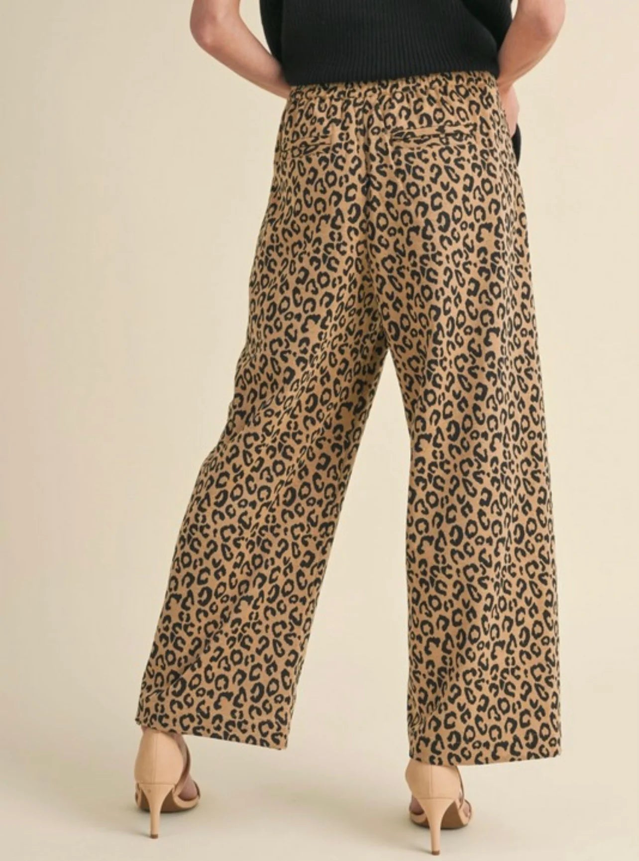 Marla Wide Leg Leopard Pants
