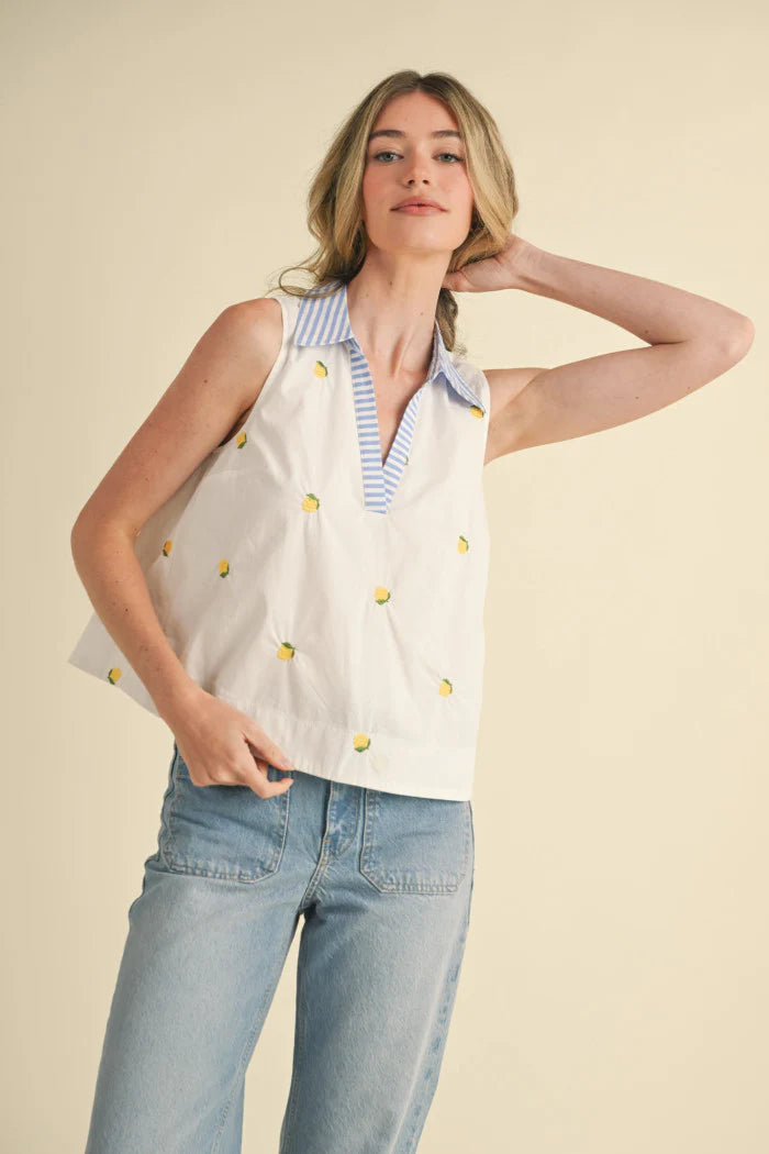 Breezy Lemon Top