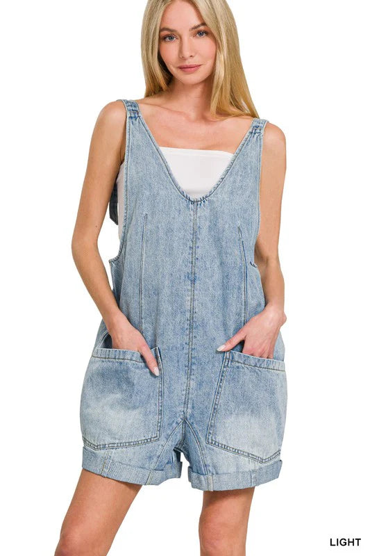 Ziggy Denim Short Overalls