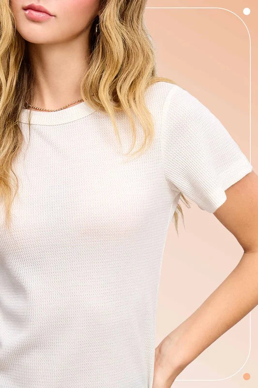 Waffle Knit Tee