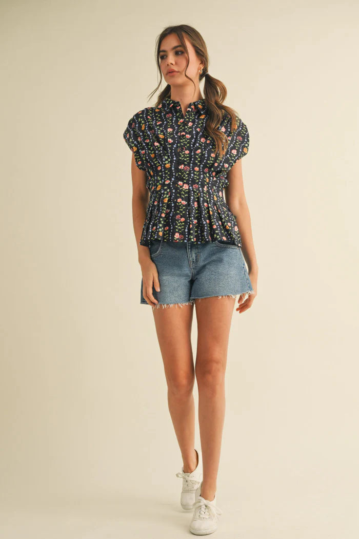 Celia Floral Top