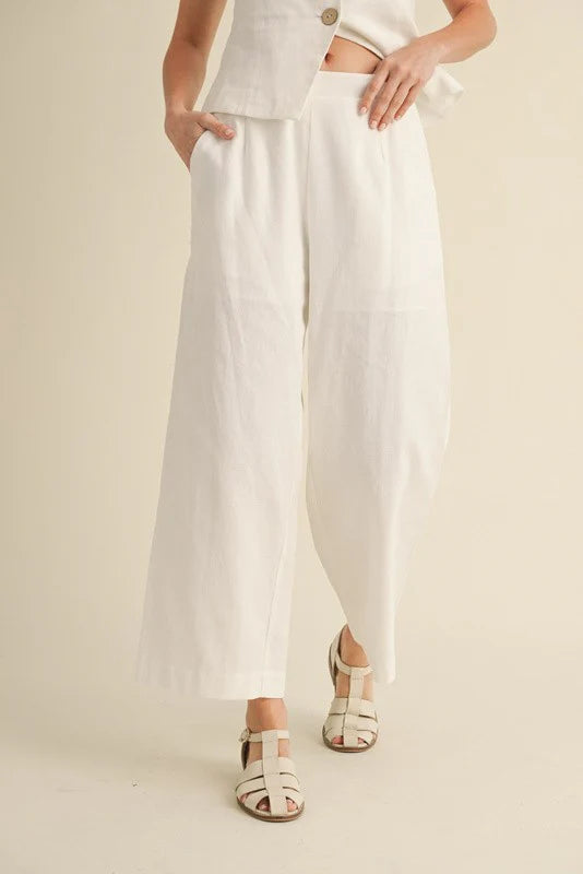 The Flare Linen Pant