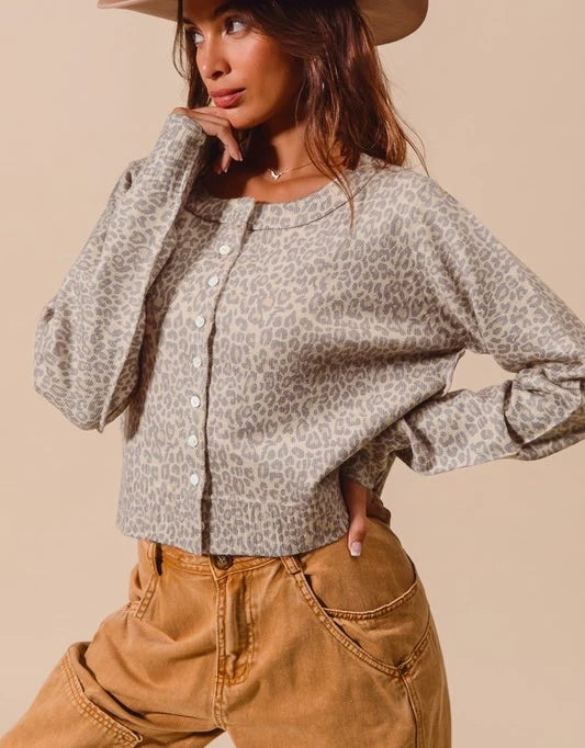 Arden Leopard Cardigan