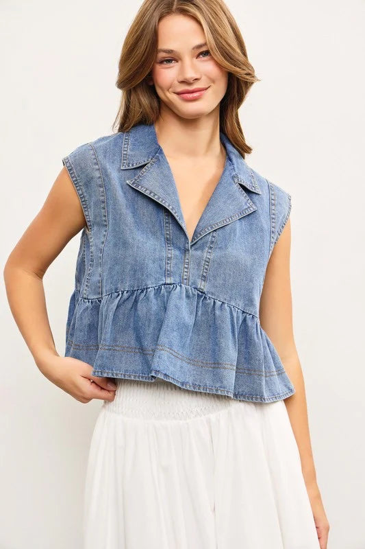 Denim Muse Top