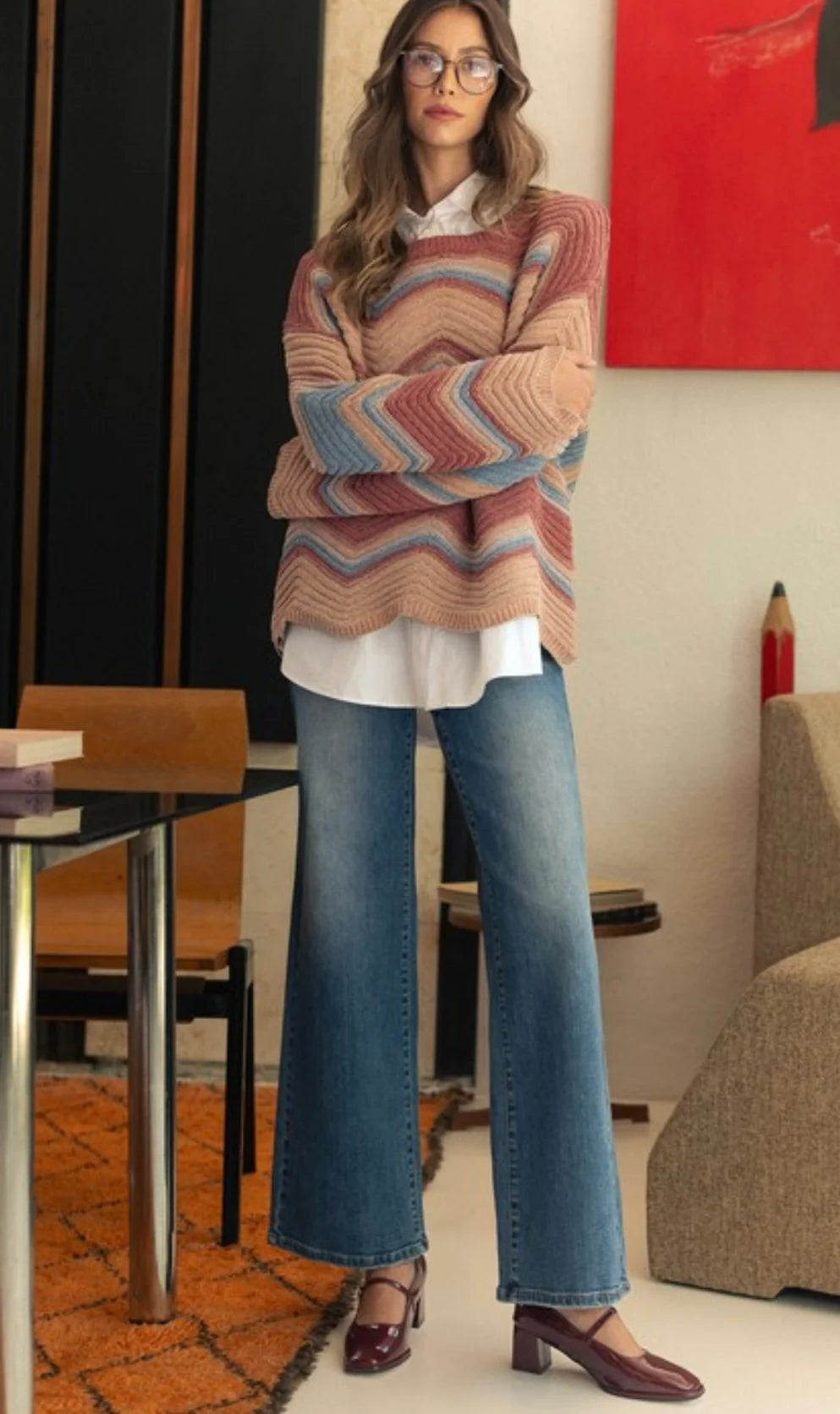 Annabelle High Rise Wide Leg Denim Jean