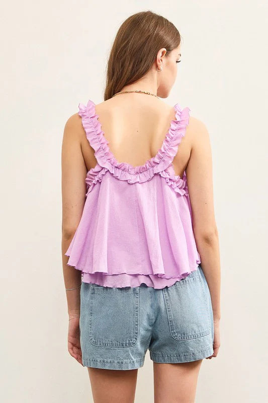 Joy Ruffle Top