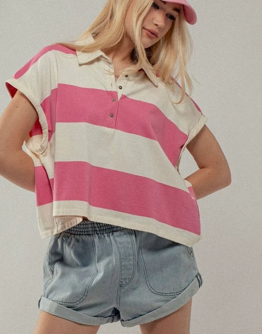 Rugby Bold Stripe Top
