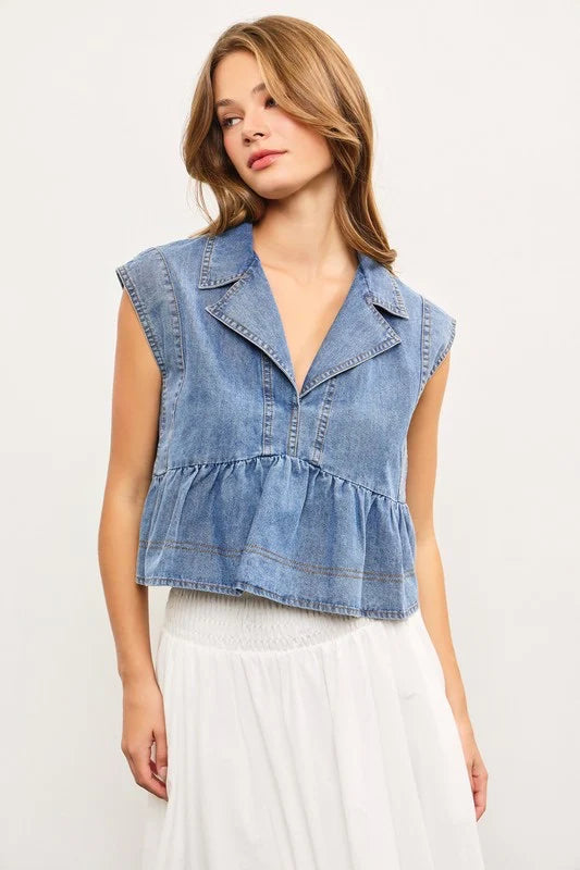 Denim Muse Top