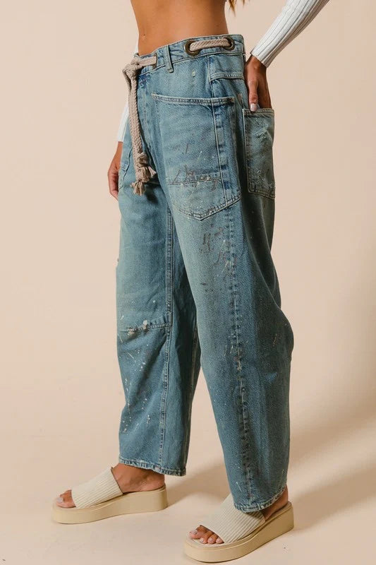 Livin In It Barrel Jeans