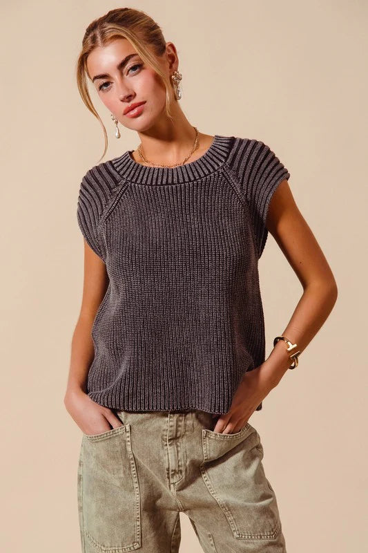 Juniper Mineral Washed Sweater