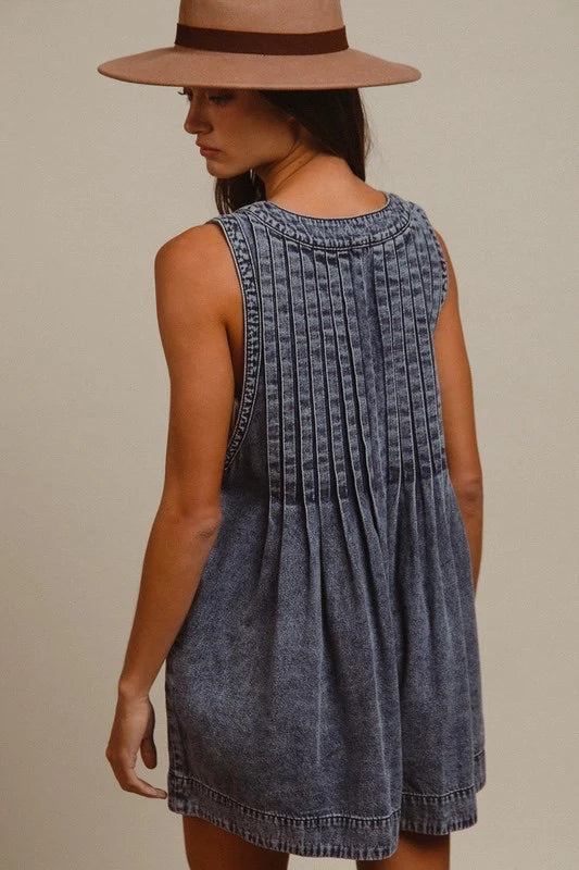 Maya Denim Romper